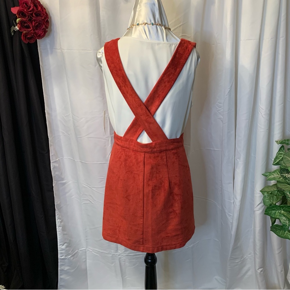 Forever 21 Rust Orange Button-Down Dress (SZ M) - Picture 5 of 10